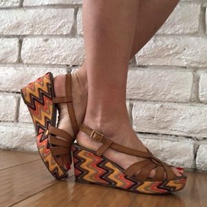 Mercante di Fiori wedged sandals